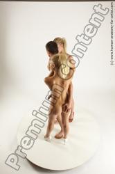 Nude Woman - Man White Standing poses - ALL Slim Short Brown Standing poses - simple Multi angles poses Realistic